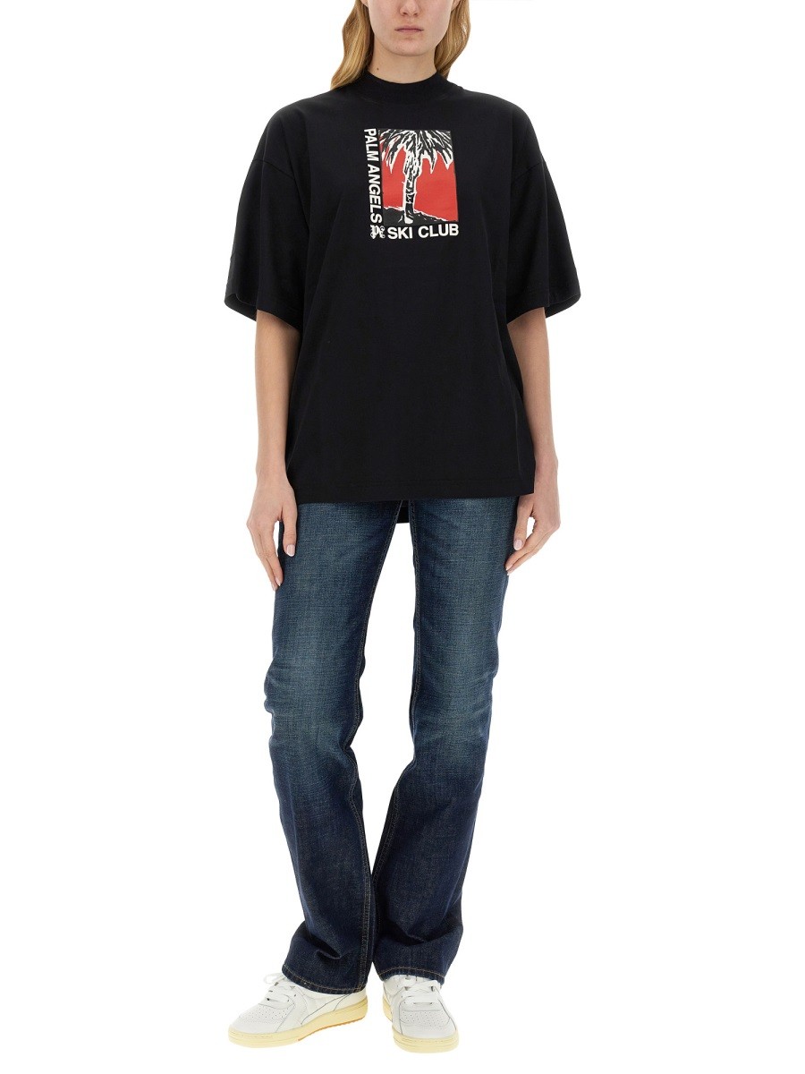 Palm Angels - PALM SOFT FIT T-SHIRT SKI CLUB - Image 2