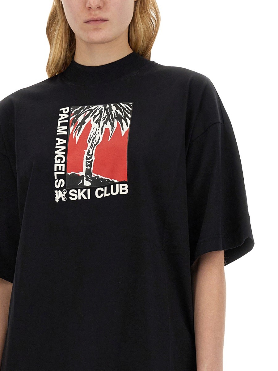 Palm Angels - PALM SOFT FIT T-SHIRT SKI CLUB - Image 4