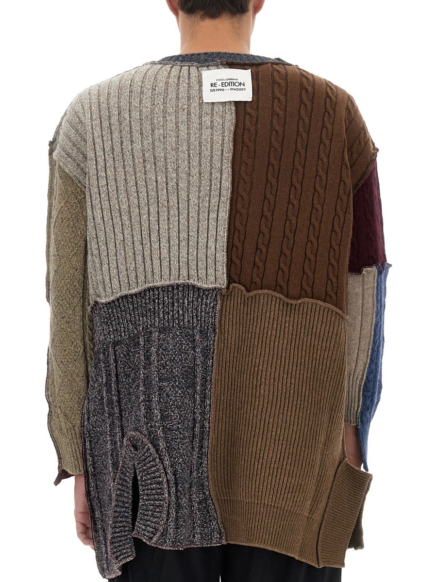 Dolce & Gabbana - PATCHWORK CARDIGAN - Image 3