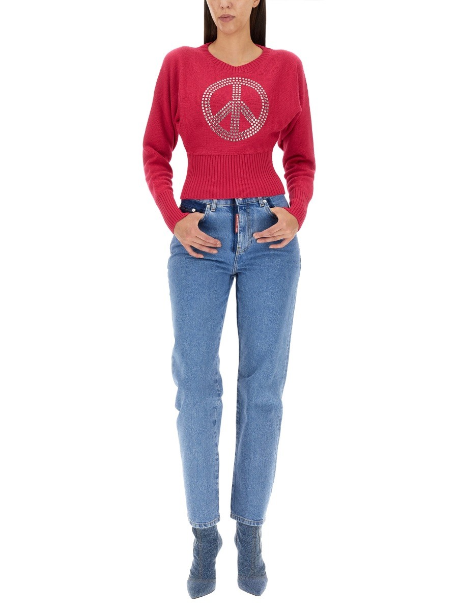 MOSCHINO JEANS - PEACE SYMBOL JERSEY - Image 2