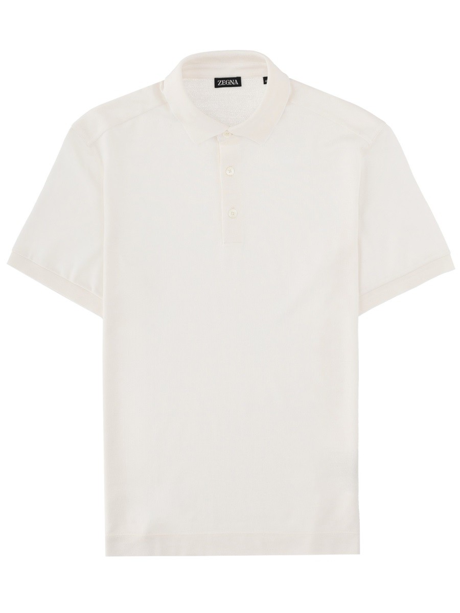 POLO IN COTONE E SETA