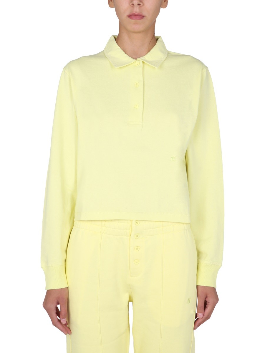 Helmut Lang POLO SHIRT WITH EMBROIDERED LOGO