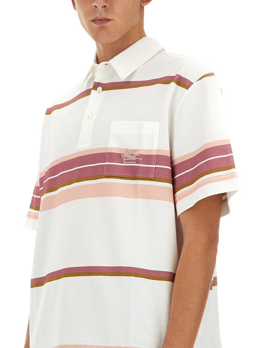 Etro - POLO SHIRT WITH PEGASUS EMBROIDERY - Image 4