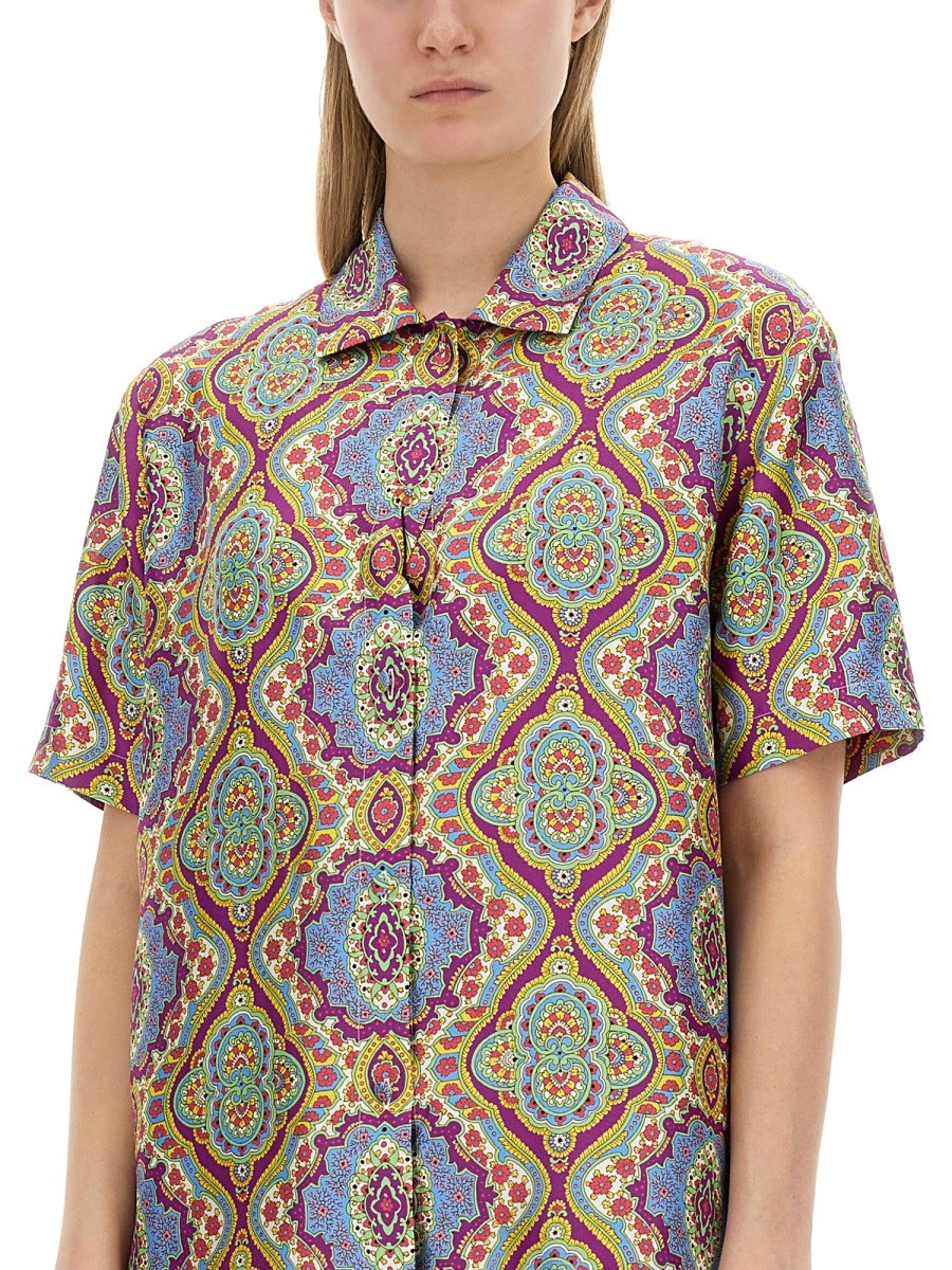 Etro - PRINTED SILK SHIRT - Image 4