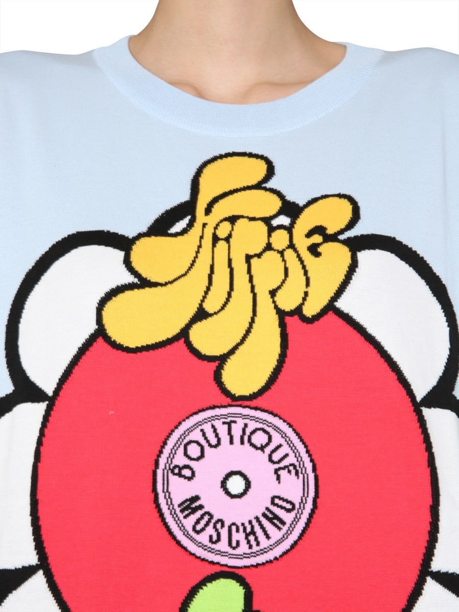 Boutique Moschino ROUND NECK T-SHIRT - Image 4