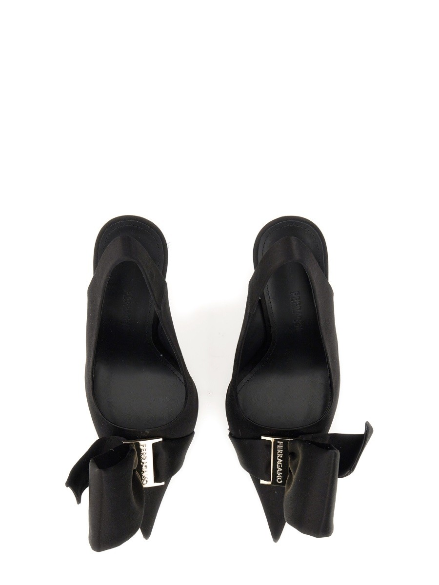 Ferragamo - SANDAL WITH ASYMMETRICAL BOW - Image 2