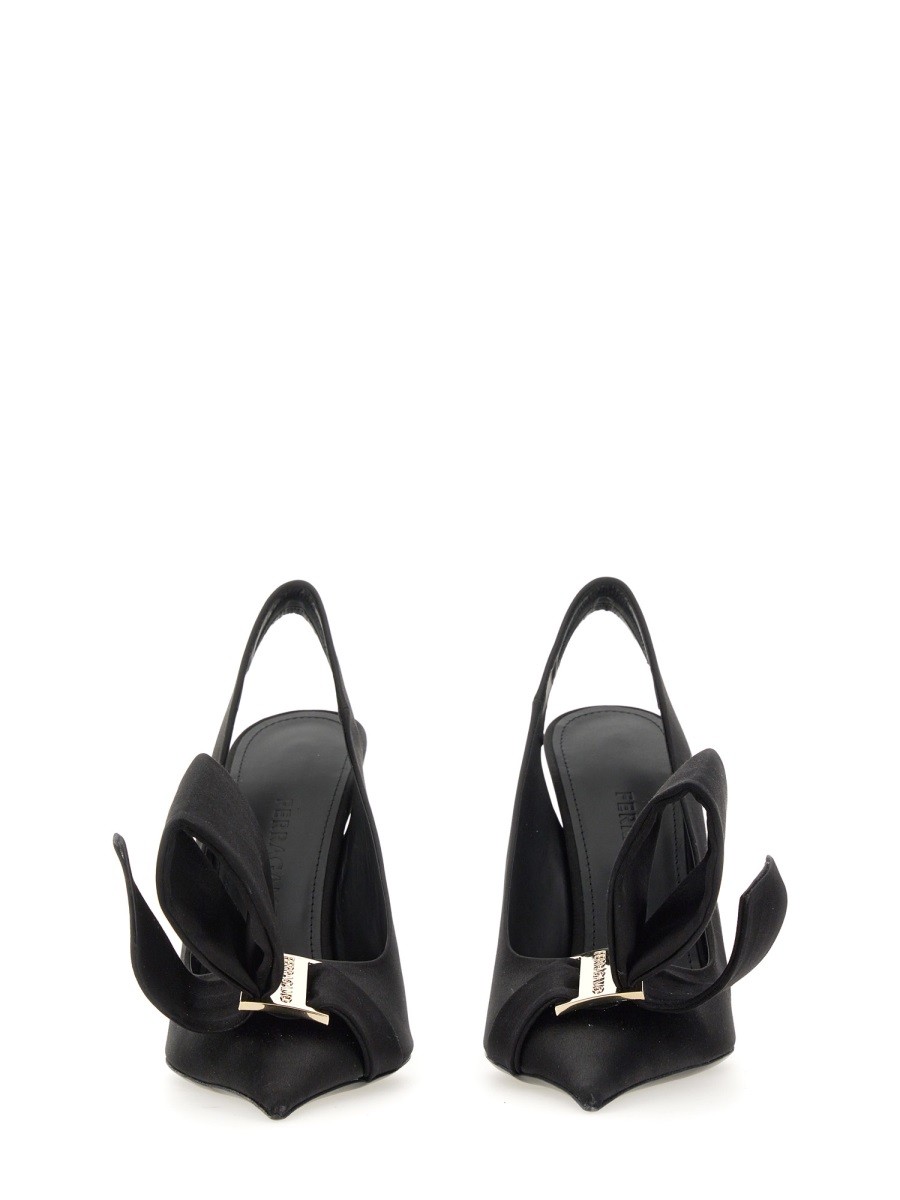 Ferragamo - SANDAL WITH ASYMMETRICAL BOW - Image 4