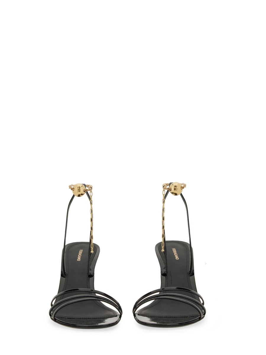 Ferragamo - SANDAL WITH CHAIN - Image 2