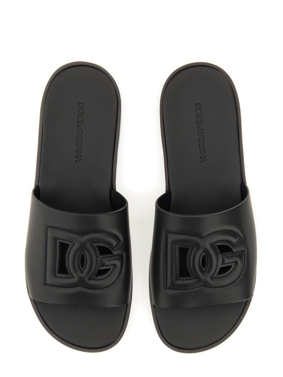 Dolce & Gabbana - SANDAL WITH LOGO - Image 4