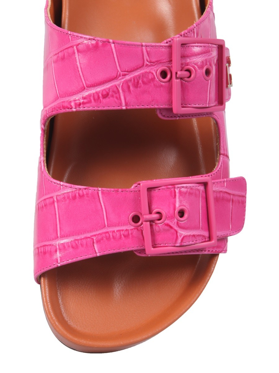 L'AUTRE CHOSE SANDALS WITH COCONUT PRINT LEATHER - Image 4