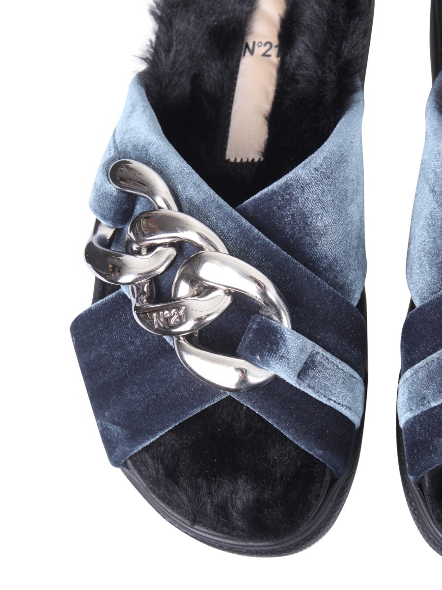 N°21 SANDALS WITH OVERSIZED CHAIN - Image 3