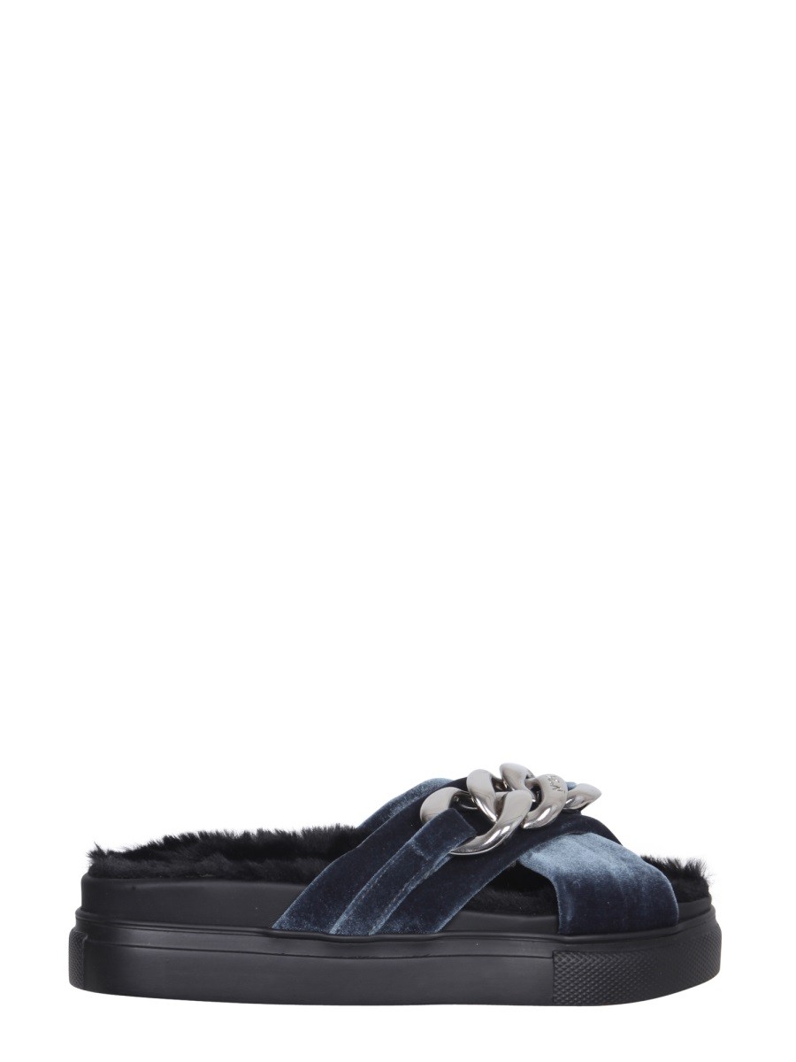 N°21 SANDALS WITH OVERSIZED CHAIN
