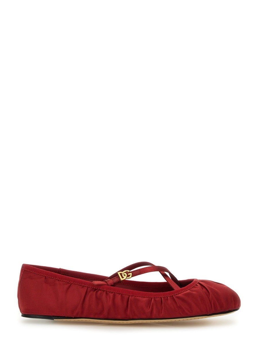 GANNI SATIN BALLERINA