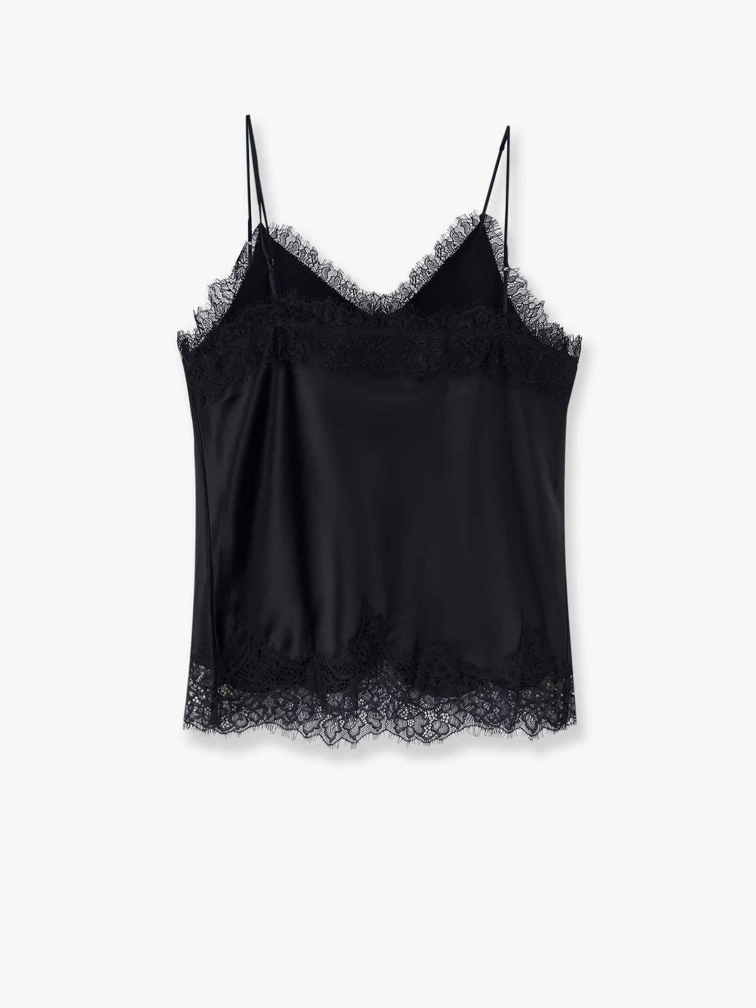 Satin top with lace profiles - Image 2