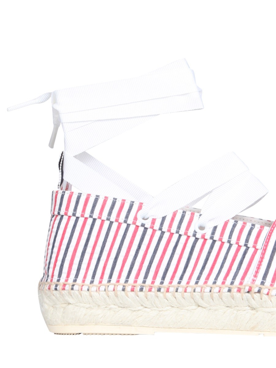 THOM BROWNE SEERSUCKER COTTON ESPADRILLES - Image 4