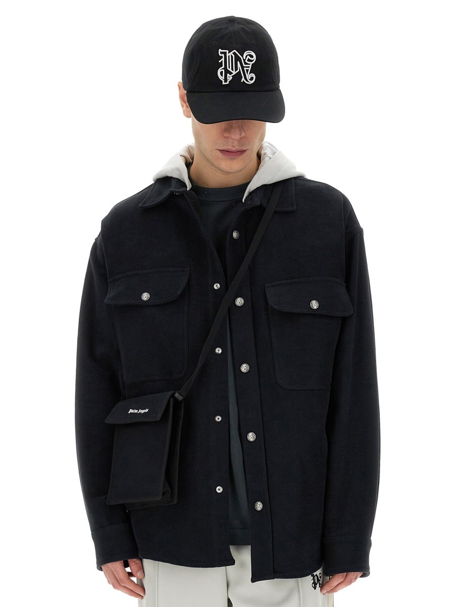 Palm Angels - SHIRT-JACKET WITH MONOGRAM - Image 4