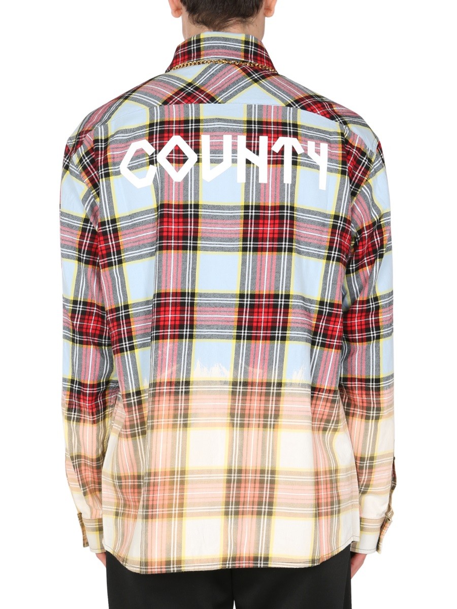 MARCELO BURLON COUNTY OF MILAN SHIRT WITH CHECK PRINT - Image 3