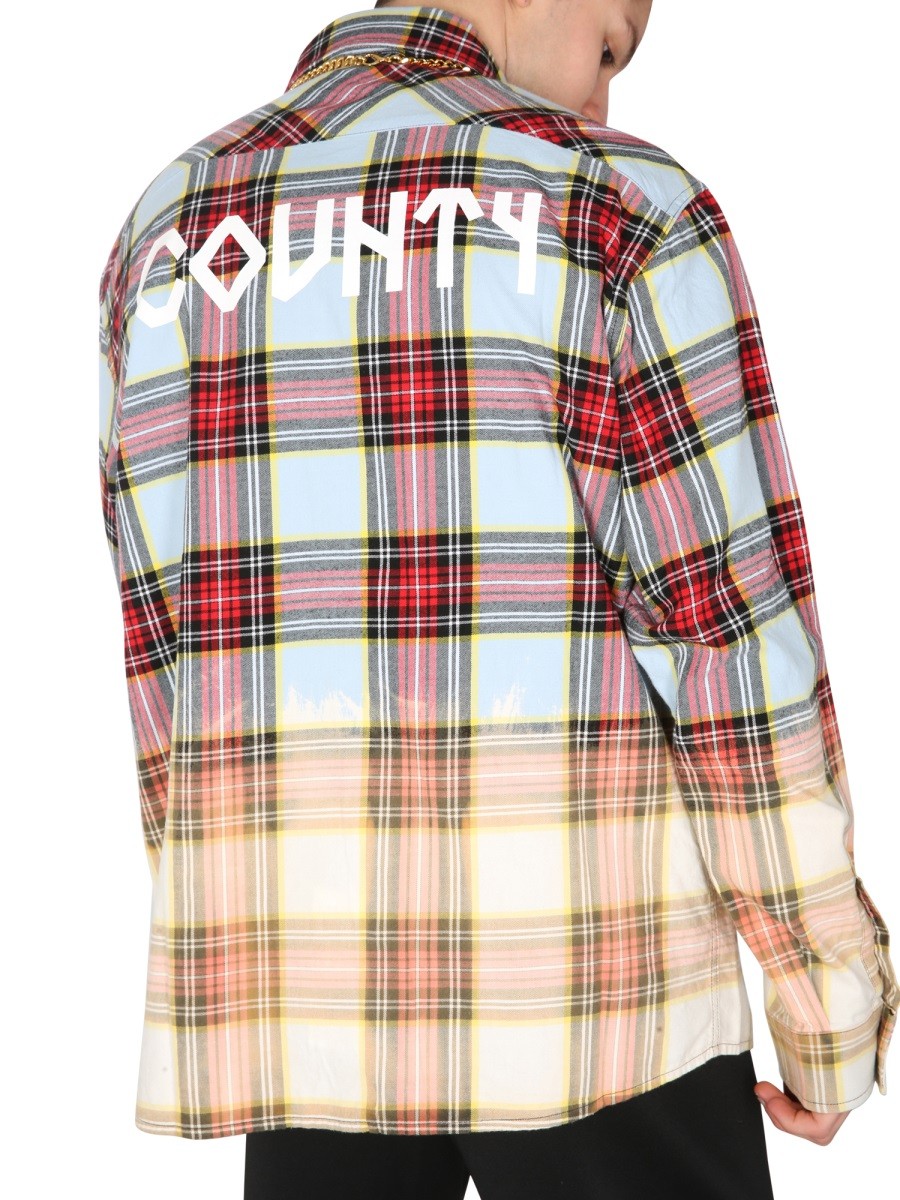MARCELO BURLON COUNTY OF MILAN SHIRT WITH CHECK PRINT - Image 4