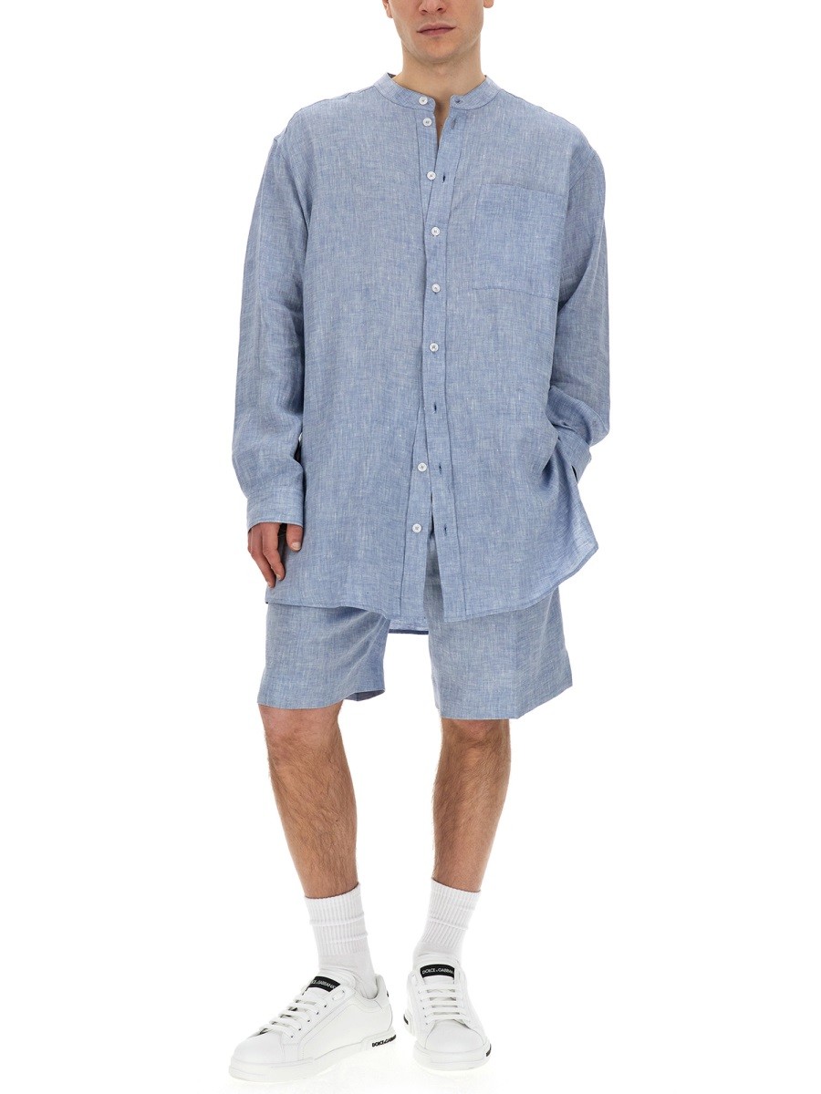 Dolce & Gabbana - SHIRT WITH MANDARIN COLLAR - Image 2