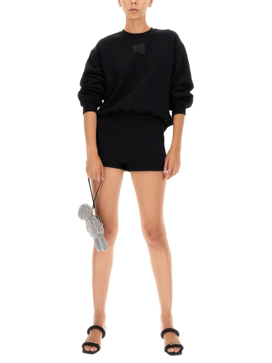 ALEXANDERWANG.T - SHORTS WITH EMBOSSED LOGO - Image 2
