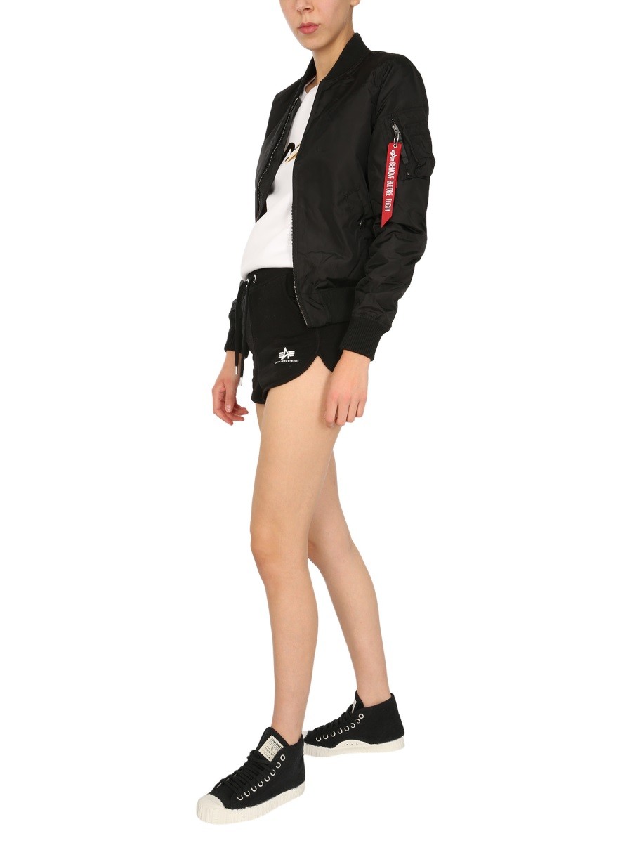 ALPHA INDUSTRIES - SHORTS WITH LOGO - Image 2