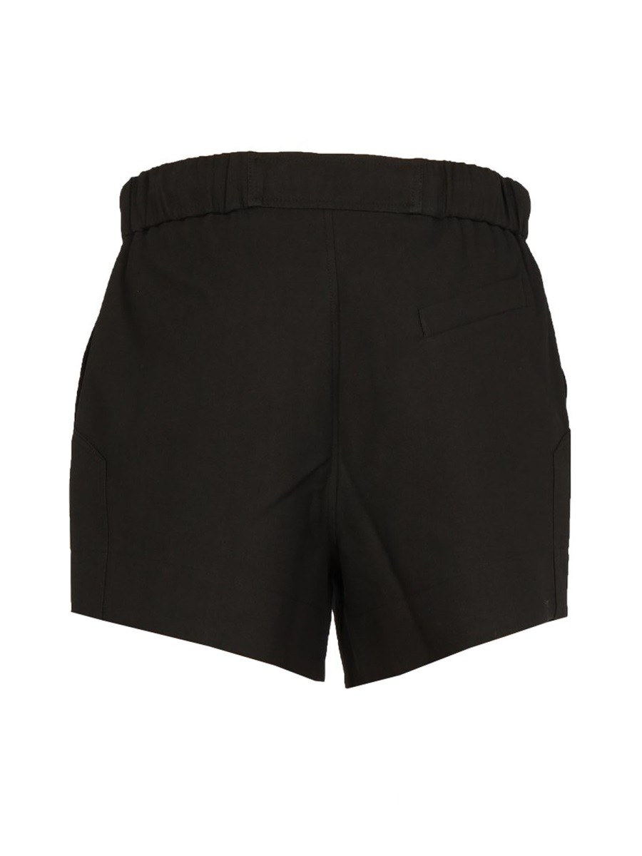GANNI - SHORTS WITH RUFFLED ELASTIC - Image 2