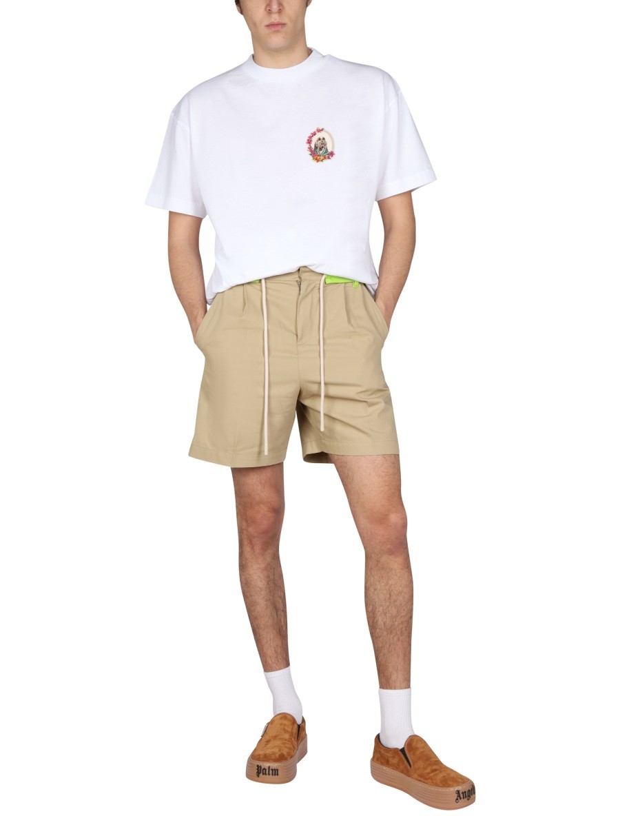 Palm Angels - SIDE BAND BERMUDA SHORTS - Image 2
