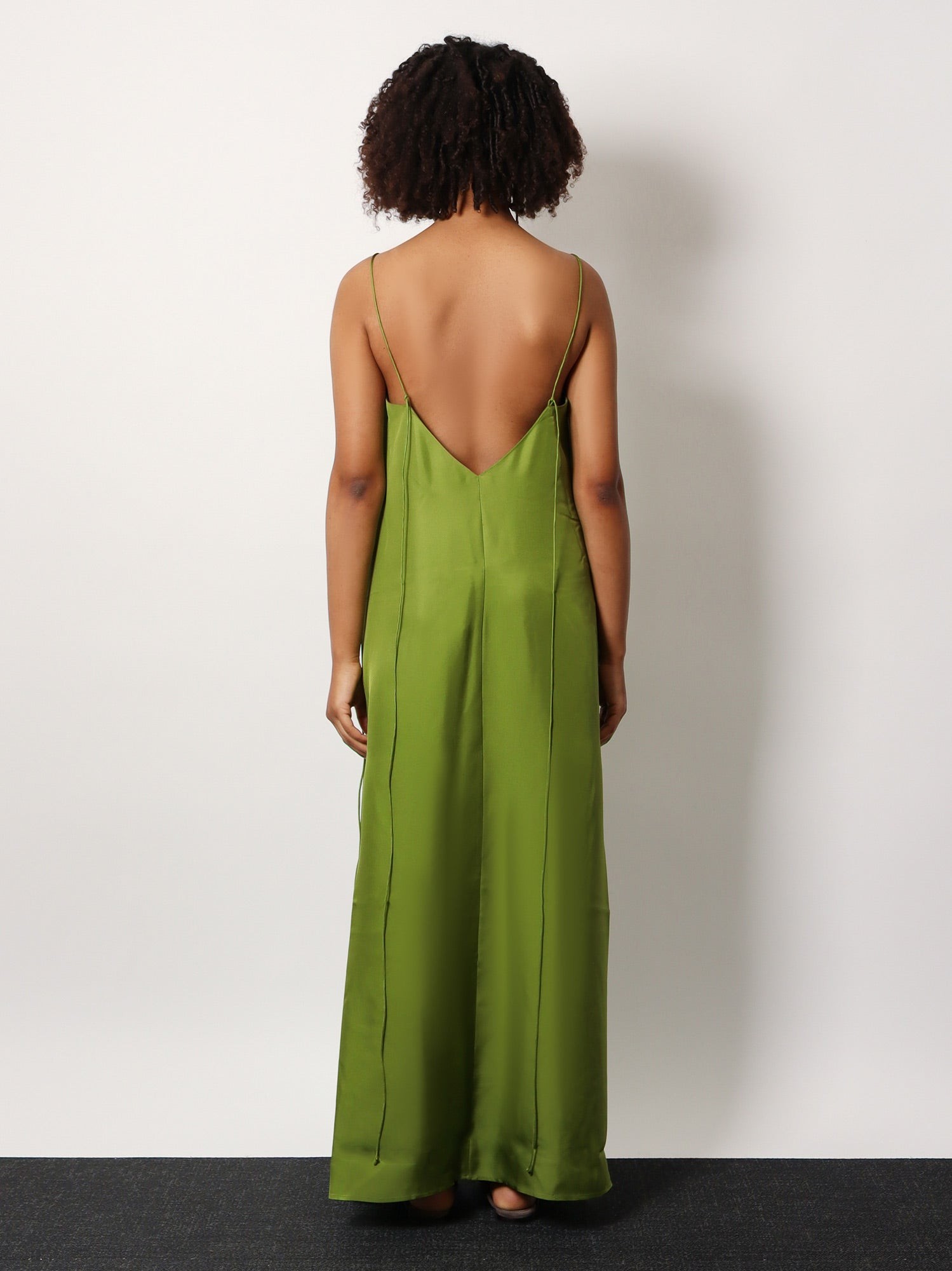 Silk dress with laces - Image 3
