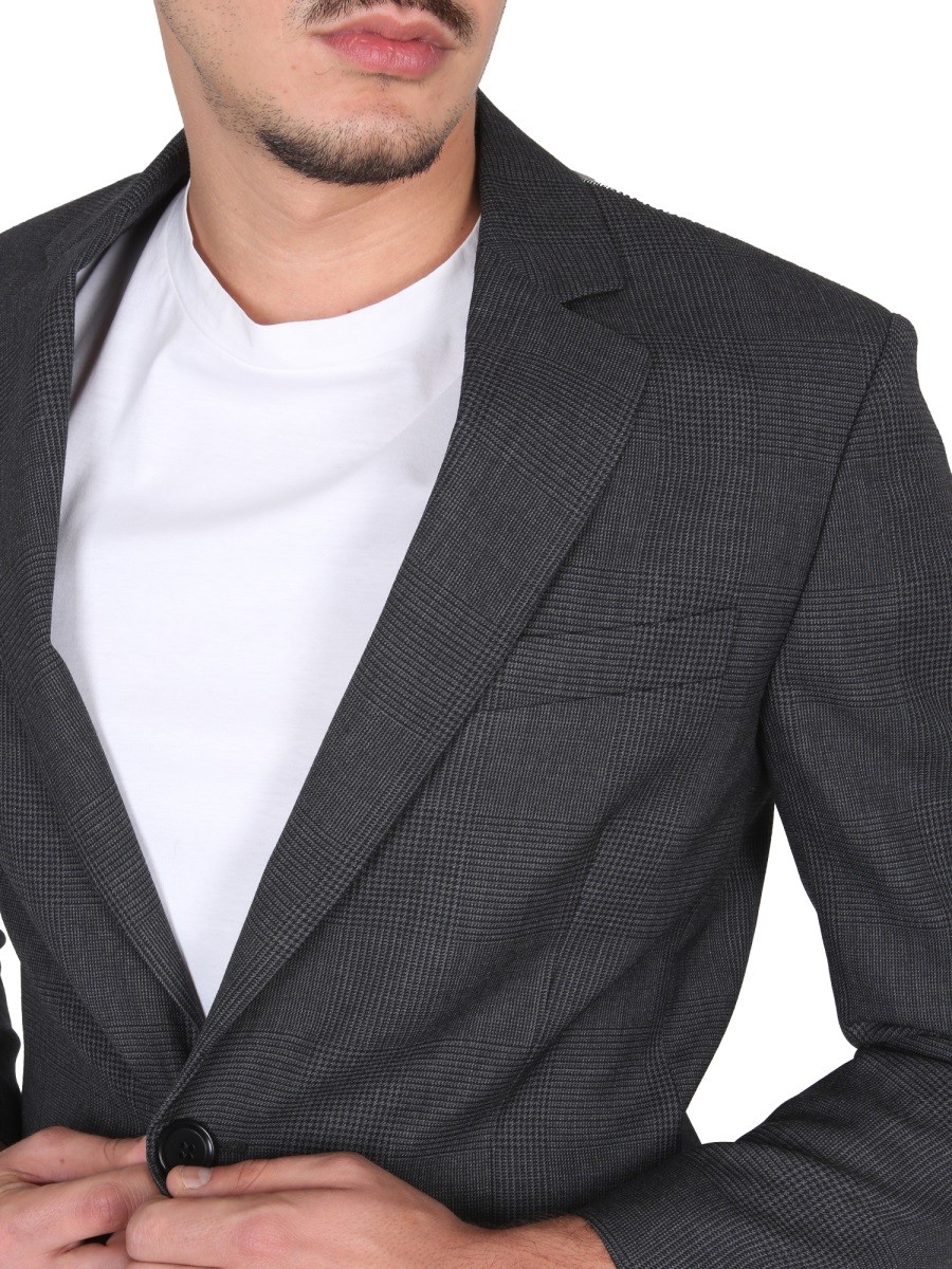 ASPESI - SINGLE-BREASTED VIRGIN WOOL JACKET - Image 4