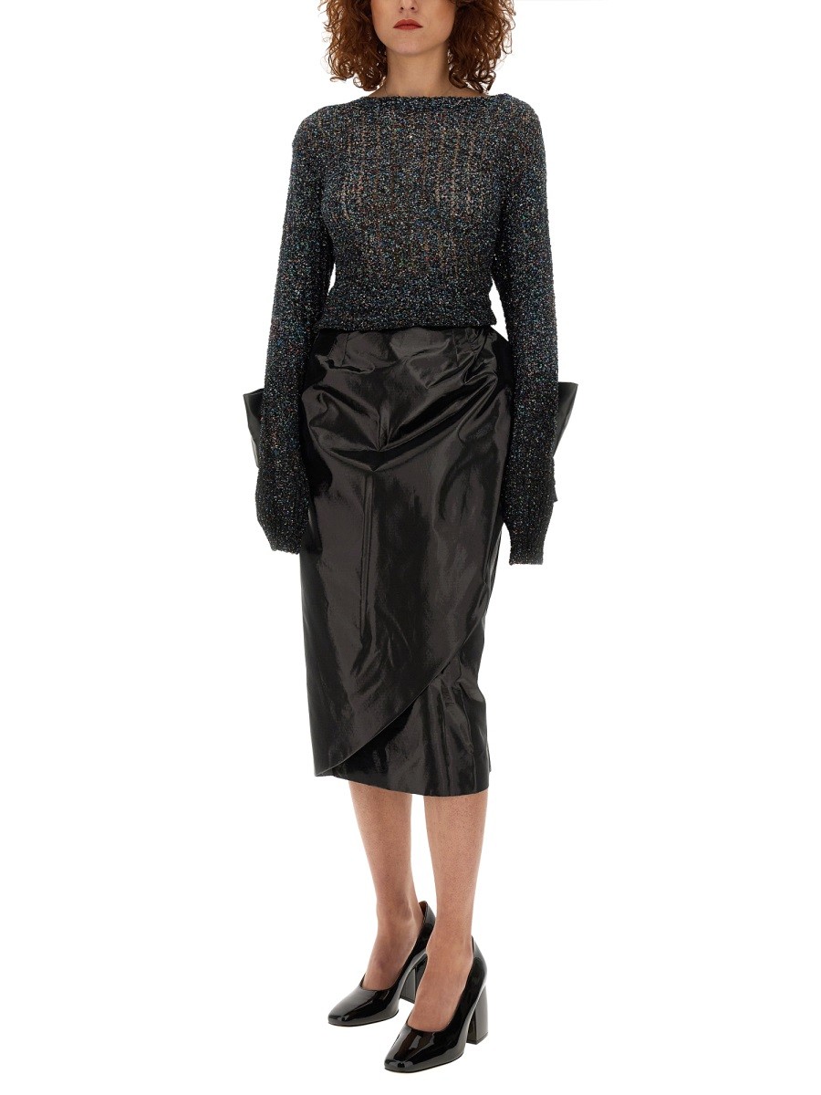 Maison Margiela - SKIRT WITH BOW - Image 2