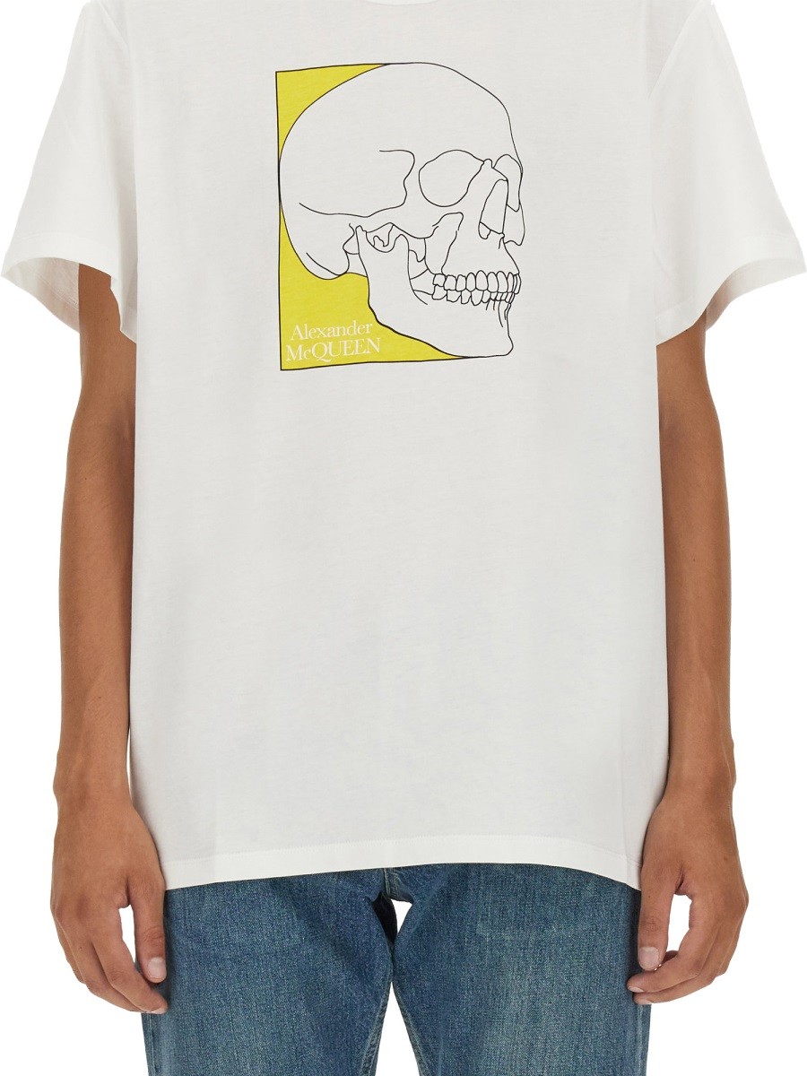 Alexander Mcqueen - SKULL PRINT T-SHIRT - Image 3