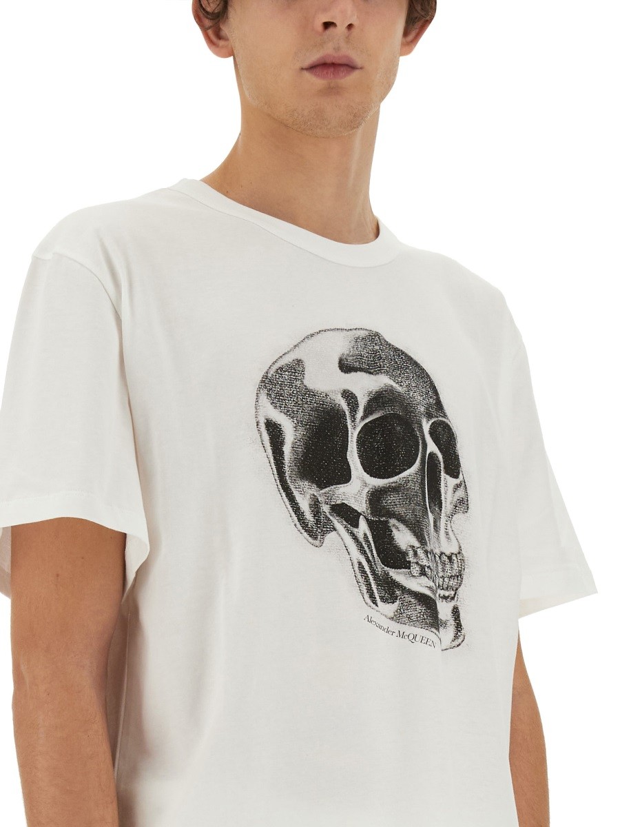 Alexander Mcqueen - SKULL PRINT T-SHIRT - Image 4