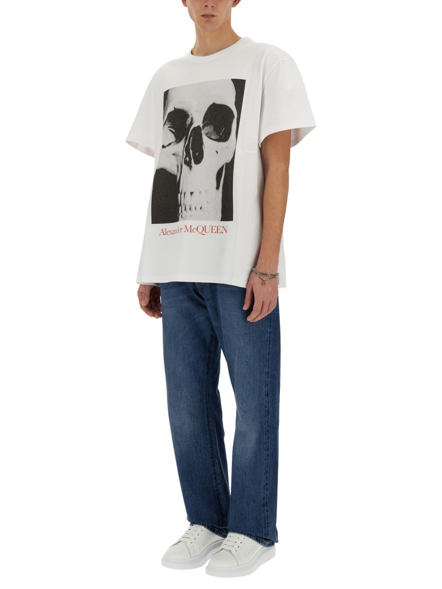 Alexander Mcqueen - SKULL PRINT T-SHIRT - Image 2