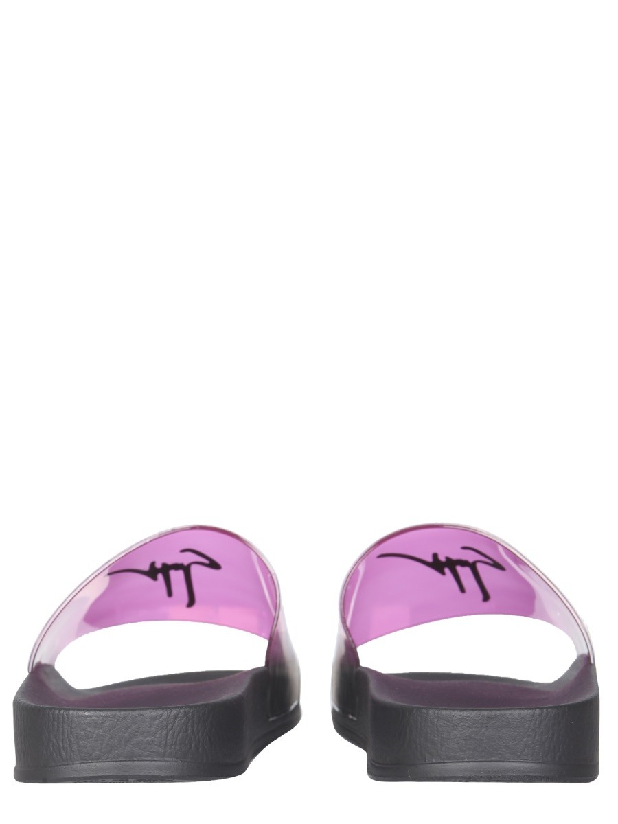 Giuseppe Zanotti - SLIDE SANDALS WITH LOGO - Image 3