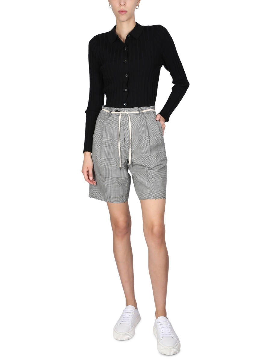 ASPESI - STRETCH FLANNEL BERMUDA SHORTS - Image 2