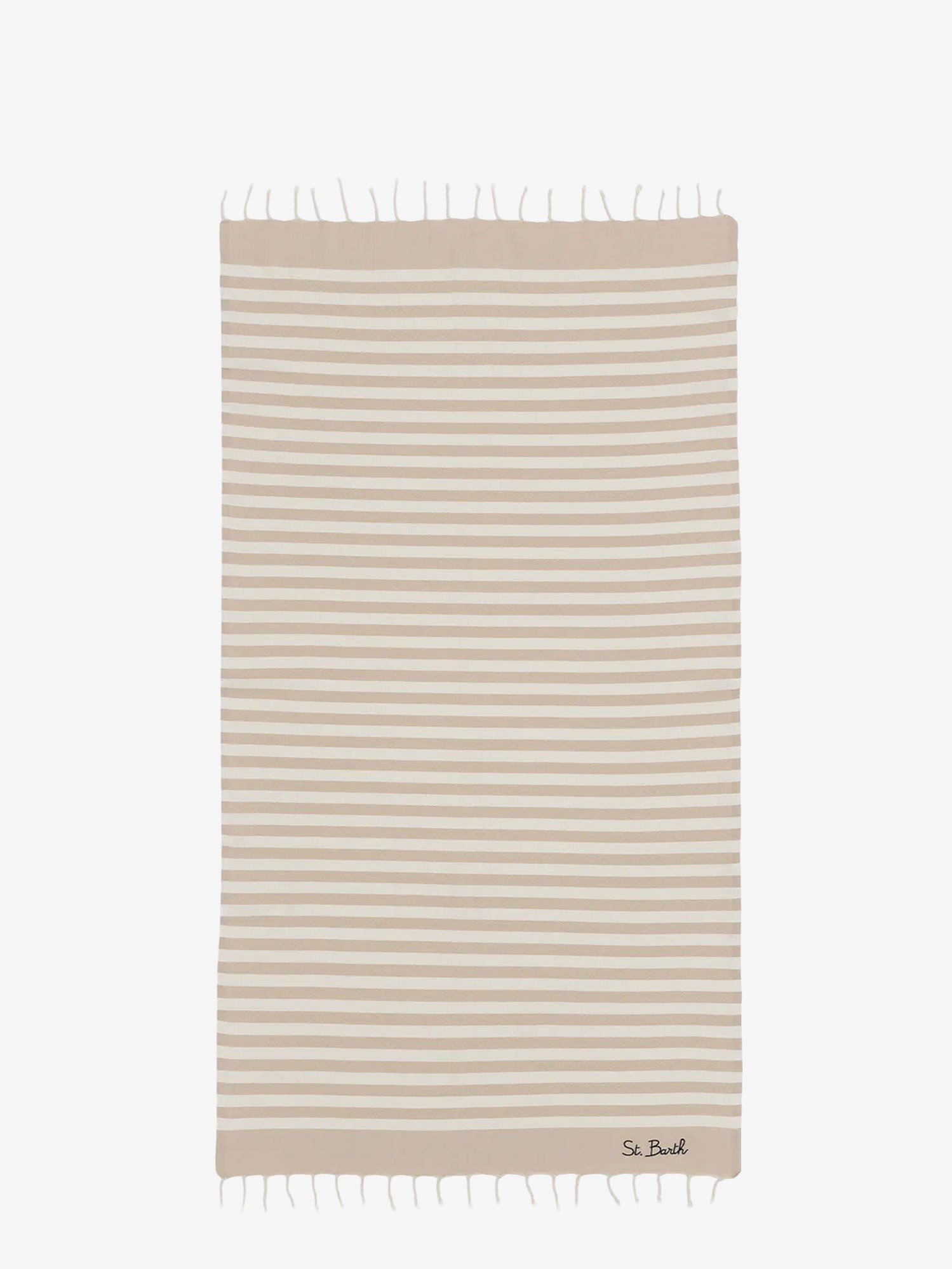 Striped cotton beach towel