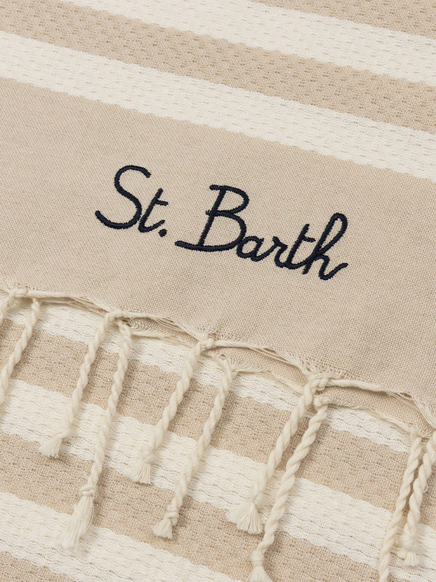 Striped cotton beach towel - Image 2