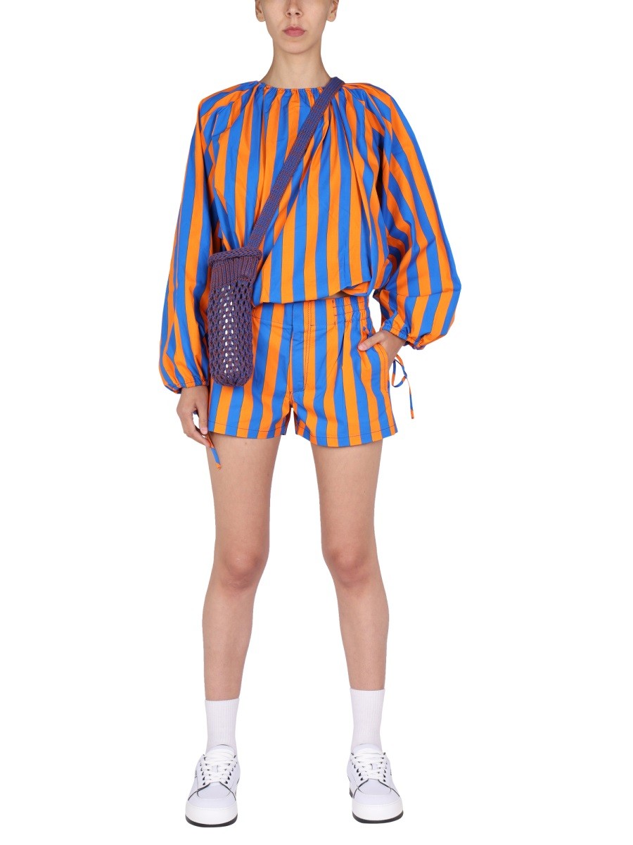 SUNNEI - STRIPED PATTERN SHORTS - Image 2