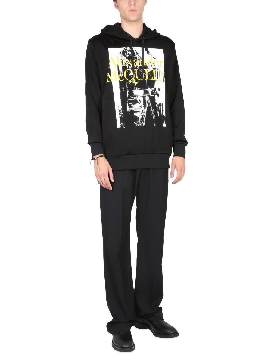 Alexander Mcqueen - SWEATSHIRT WITH ATELIER PRINT - Image 2