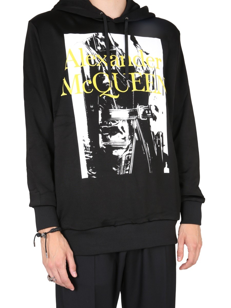 Alexander Mcqueen - SWEATSHIRT WITH ATELIER PRINT - Image 4
