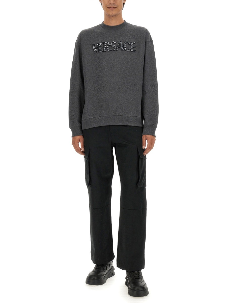 Versace - SWEATSHIRT WITH CROCODILE LOGO - Image 2