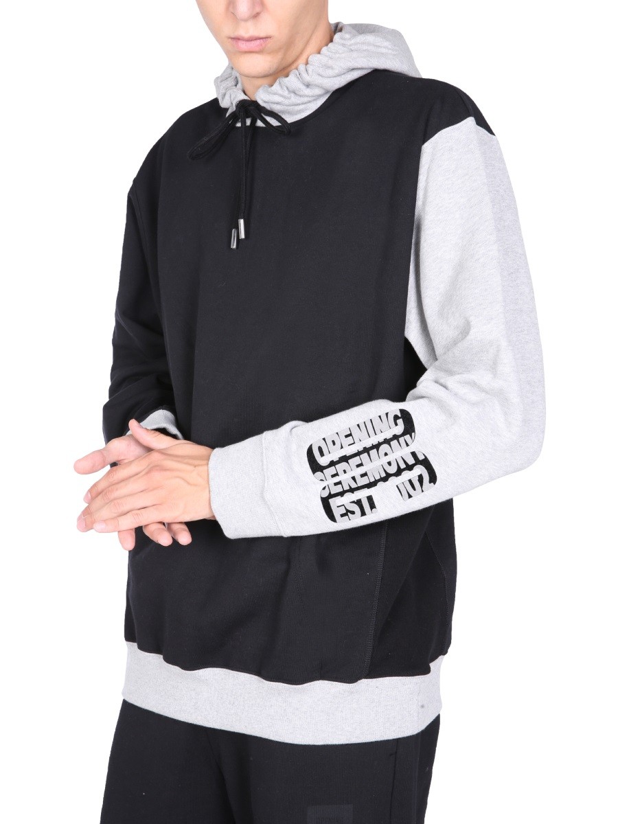 OPENING CEREMONY SWEATSHIRT WITH FLOCKED LOGO - Image 3