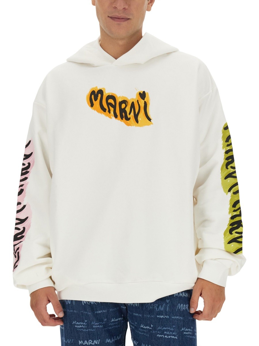 Marni - SWEATSHIRT WITH LOGO - Image 4