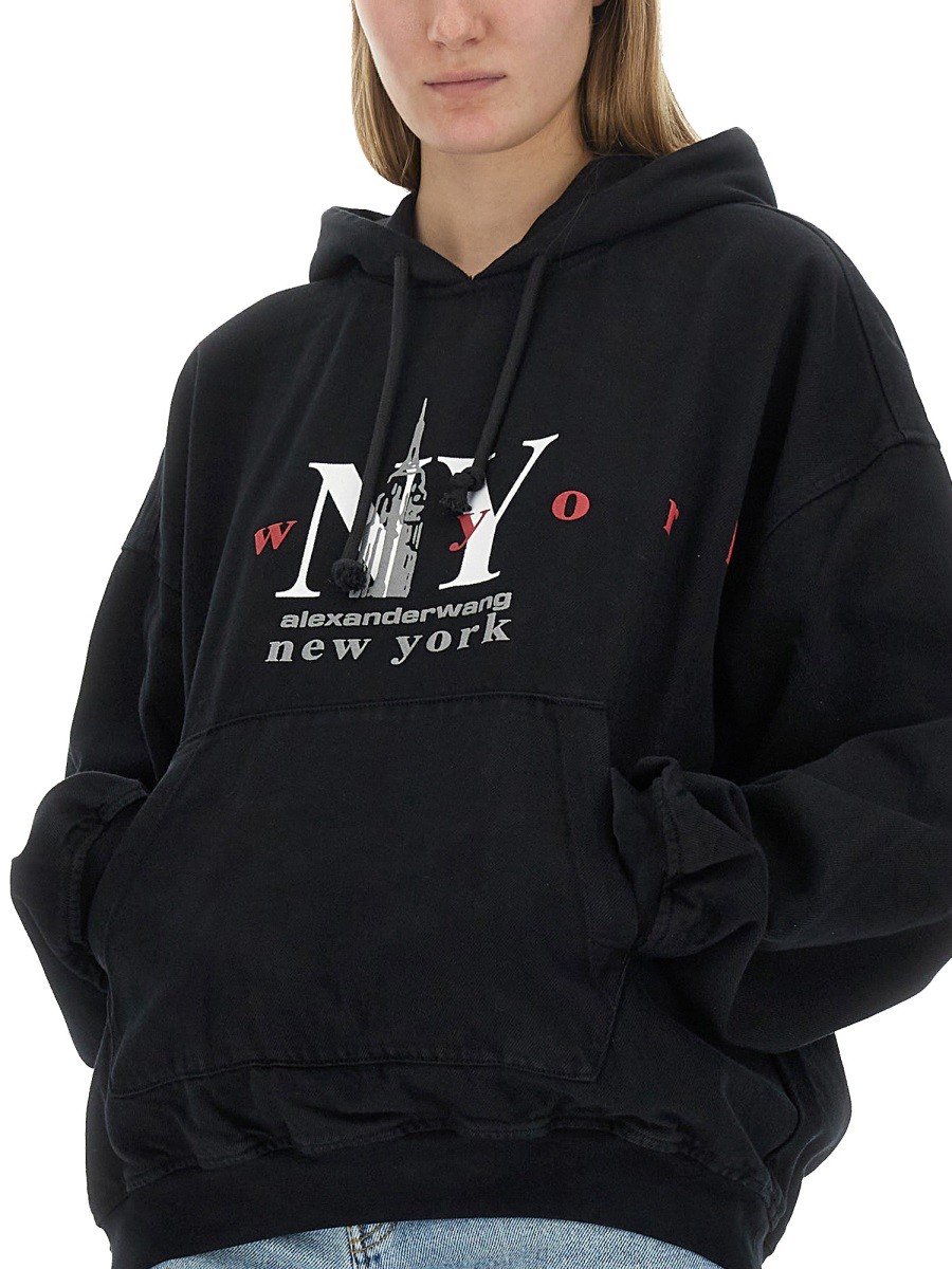 Alexander Wang - SWEATSHIRT WITH LOGO - Image 4