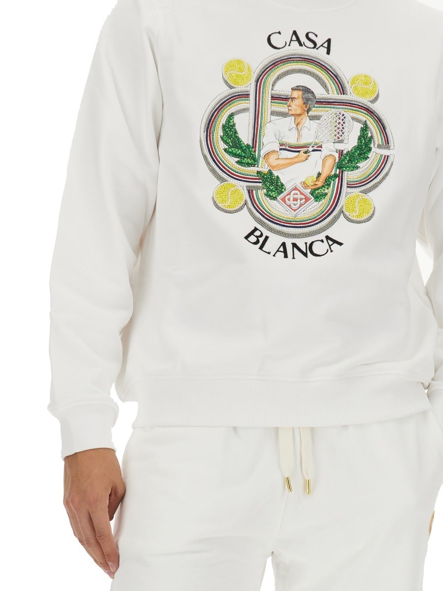 CASABLANCA - SWEATSHIRT WITH LOGO - Image 4
