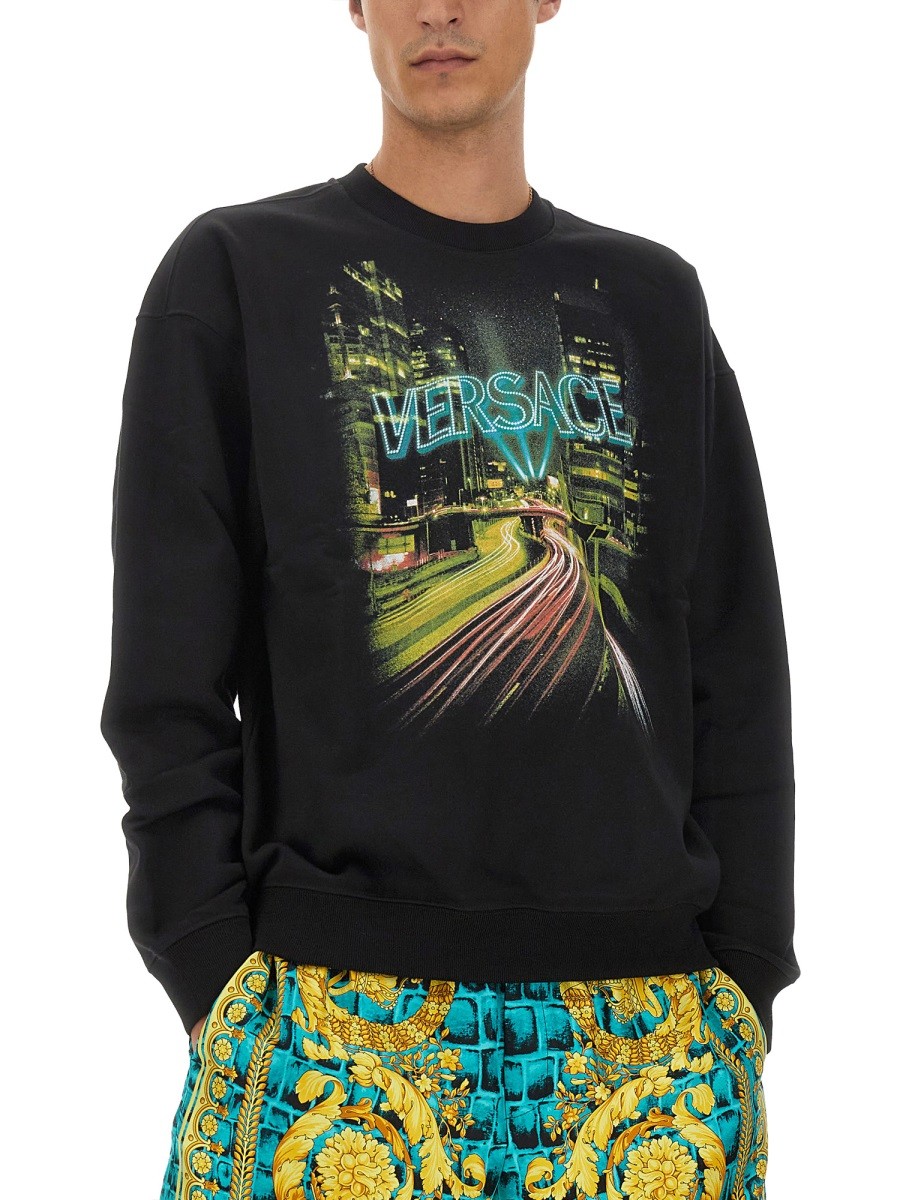 Versace - SWEATSHIRT WITH LOGO - Image 4