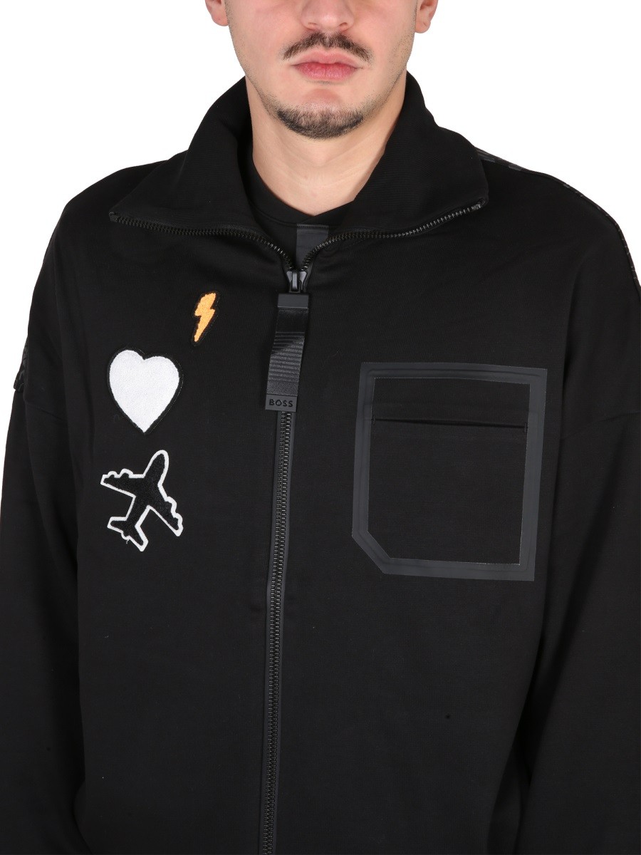 Boss - SWEATSHIRT WITH LOGO - Image 4