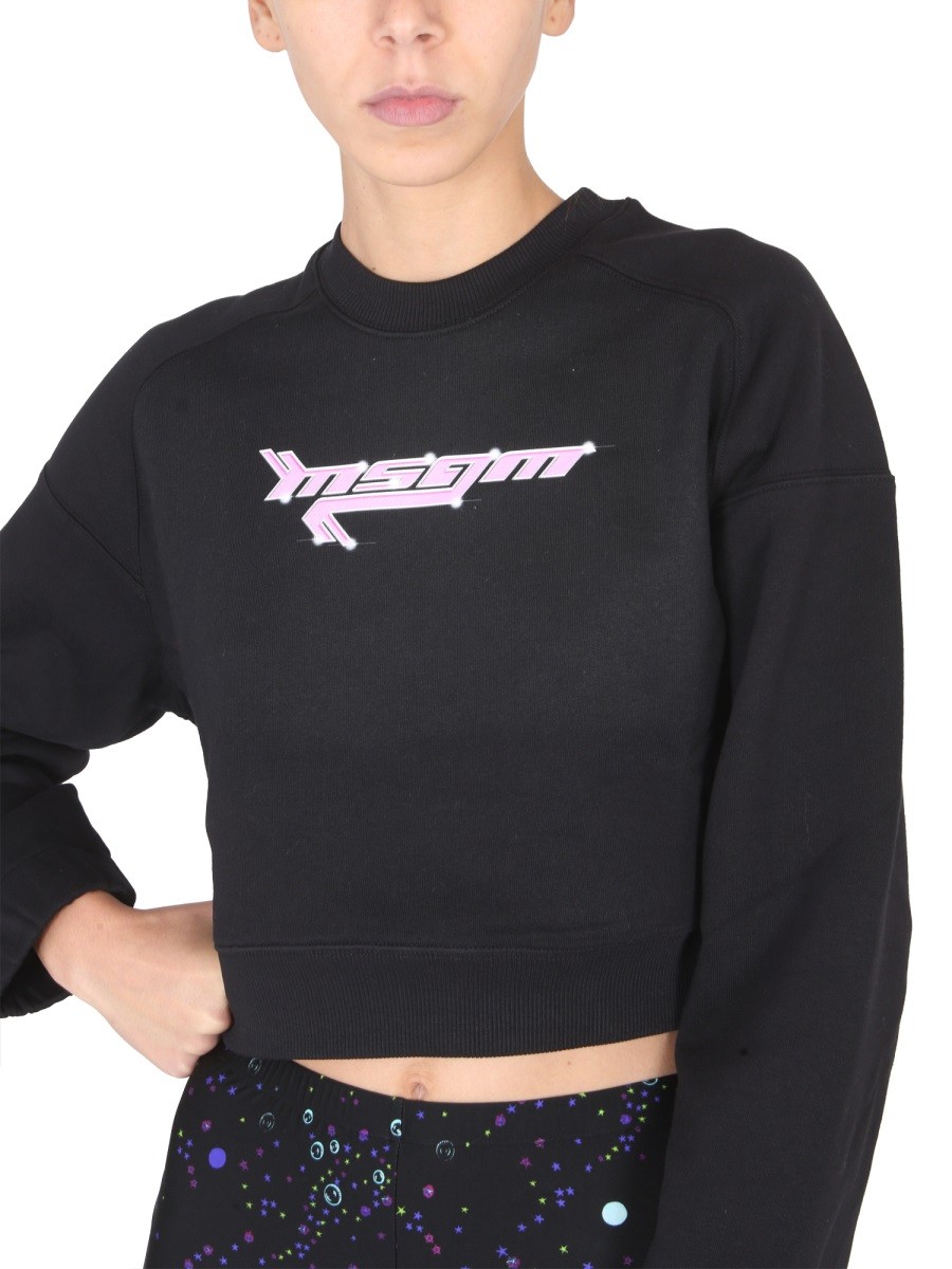 msgm - SWEATSHIRT WITH LOGO - Image 4