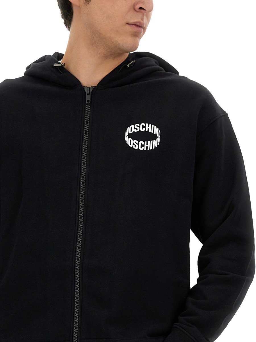 Moschino - SWEATSHIRT WITH LOGO - Image 4