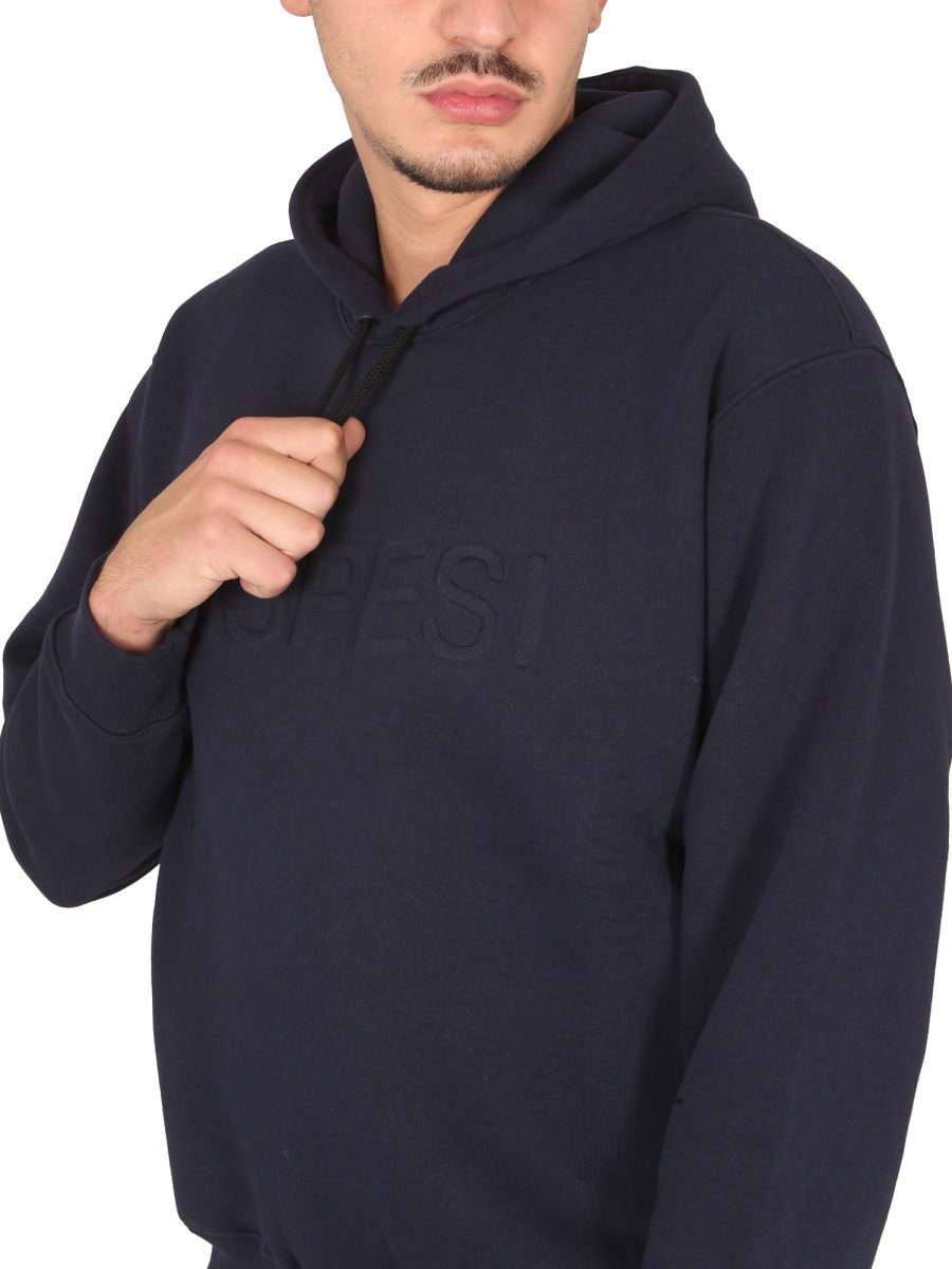 ASPESI - SWEATSHIRT WITH LOGO AND HOOD - Image 4